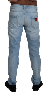 Dolce & Gabbana Elegant Light Blue Denim Pants