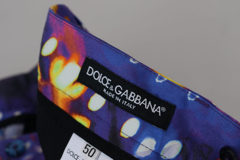 Dolce & Gabbana Elegant Luminary Printed Denim Pants