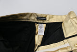 Dolce & Gabbana Elegant Gold Cotton Stretch Pants