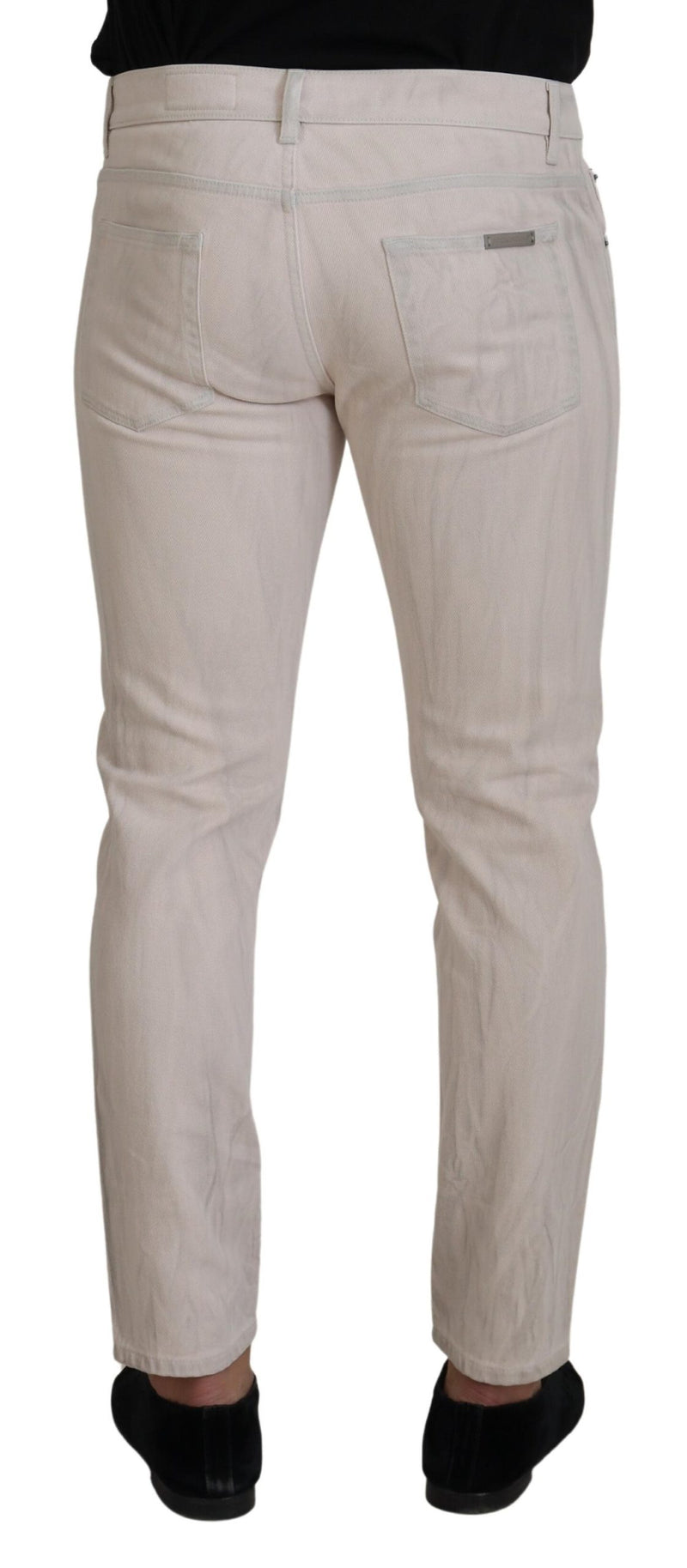 Dolce & Gabbana Chic Off White Denim Pants