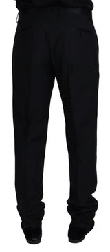 Dolce & Gabbana Elegant Black Virgin Wool Blend Trousers