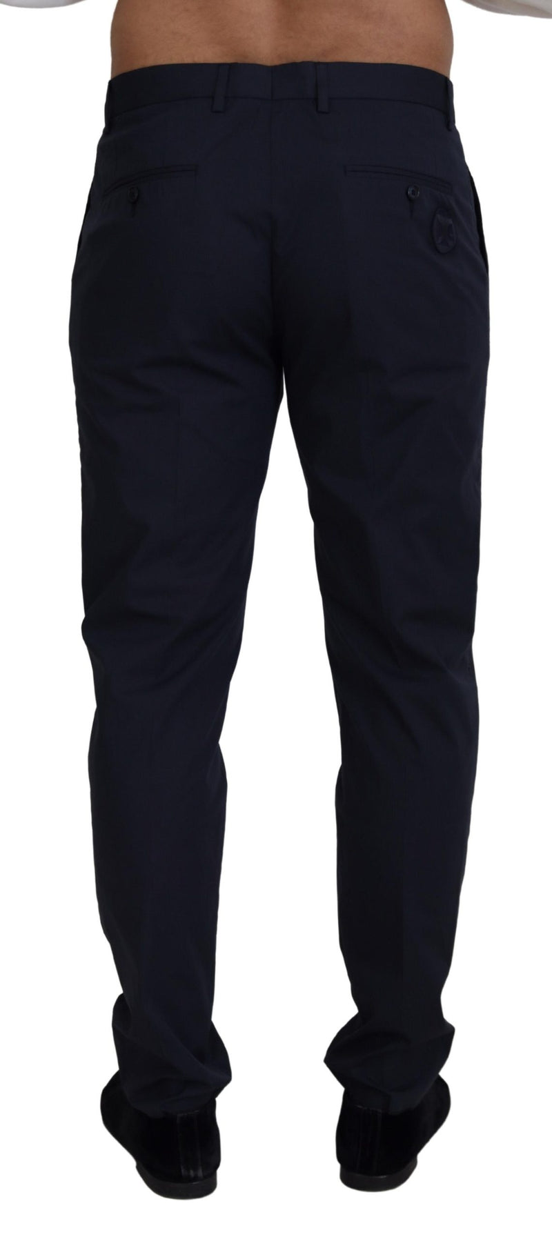 Dolce & Gabbana Elegant Blue Cotton Stretch Pants