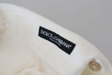 Dolce & Gabbana Chic White Cotton Blend Designer Shorts