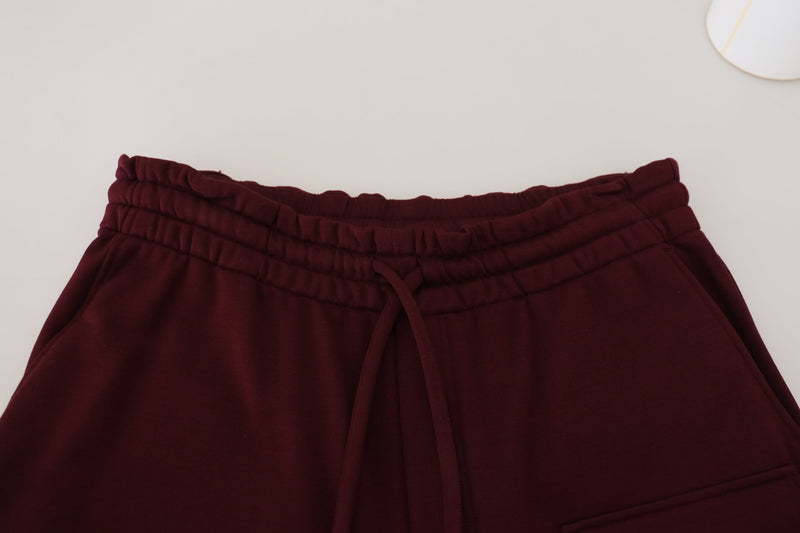 Dolce & Gabbana Elegant Maroon Tailored Shorts