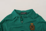 Dolce & Gabbana Elegant Cashmere Silk Green Pullover Sweater