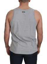 Dolce & Gabbana Elegant Gray Cotton Tank Top Tee