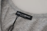 Dolce & Gabbana Sleek Sleeveless Grey Cotton Tank Top