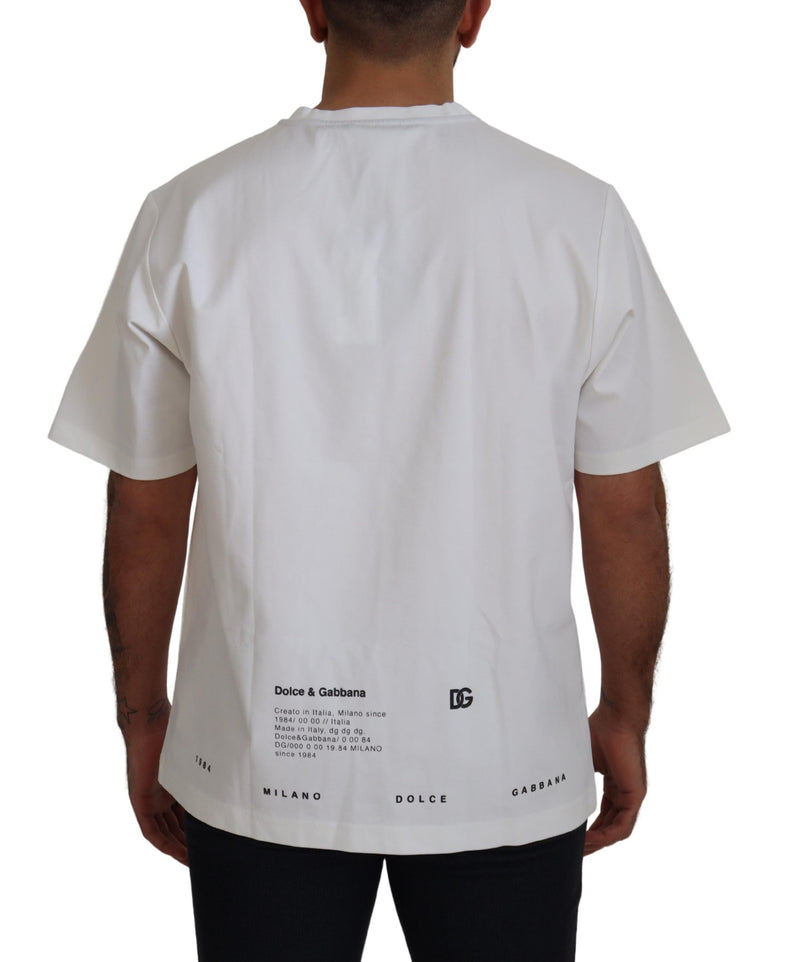 Dolce & Gabbana Elegant White Crewneck Cotton Tee