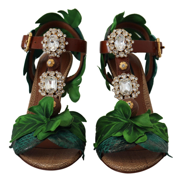 Dolce & Gabbana Enchanted Bloom Embellished Sandals