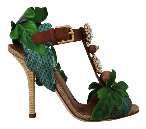 Dolce & Gabbana Enchanted Bloom Embellished Sandals