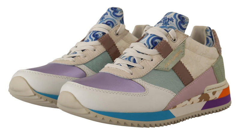 Dolce & Gabbana Elegant Multicolor Patchwork Sneakers