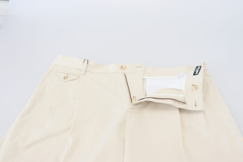 Dolce & Gabbana Elegant White Chino Shorts - Summer Essential