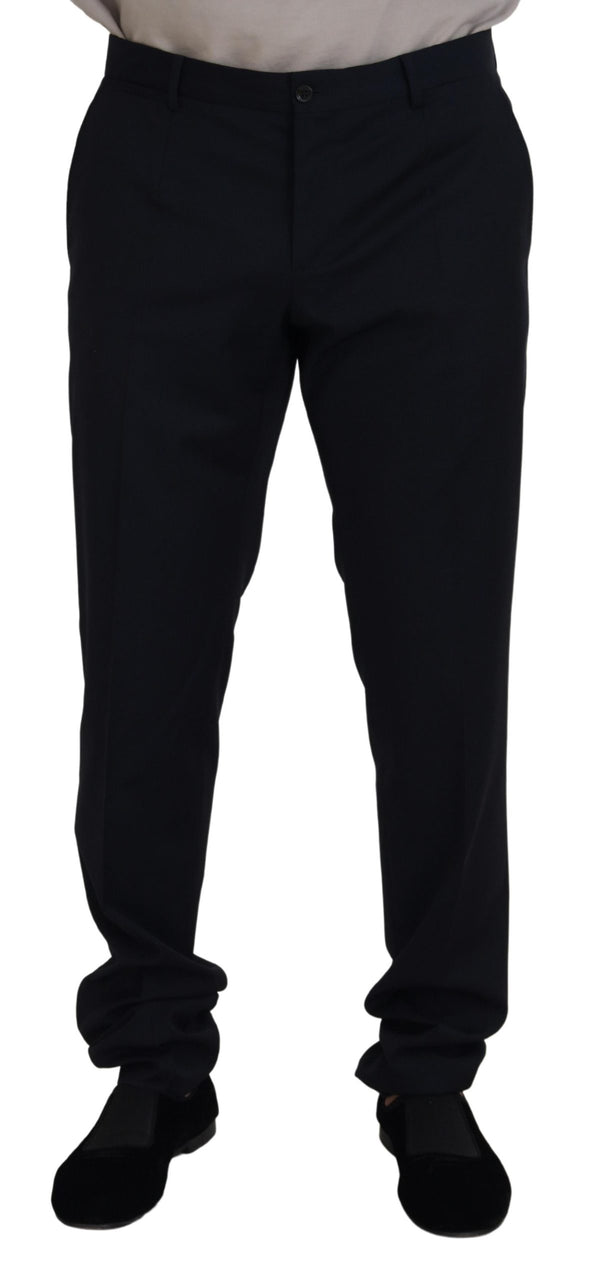 Dolce & Gabbana Elegant Black Wool Formal Pants