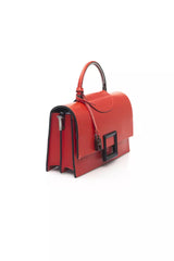 Baldinini Trend Red Leather Women Shoulder Bag