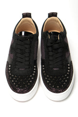 Christian Louboutin Version Black Happy Rui Spikes Flat Shoes