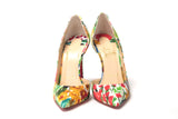 Christian Louboutin Multicolor Flower Printed High Heels Pumps Shoes