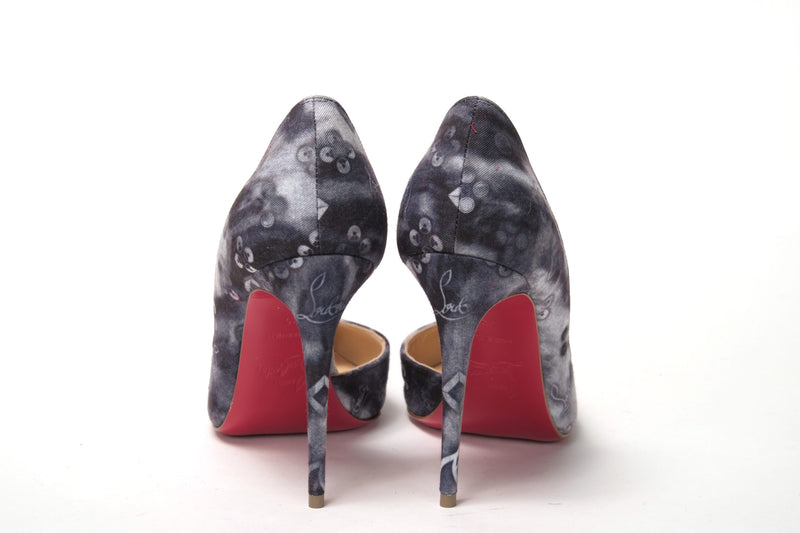 Christian Louboutin Multicolor Denim Print High Heels Pumps