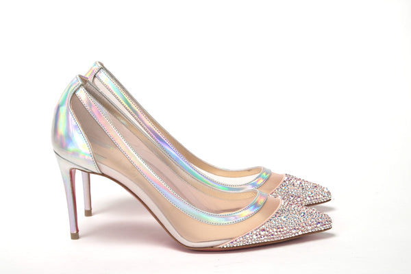 Christian Louboutin Version Rose Embellished High Heels Pumps