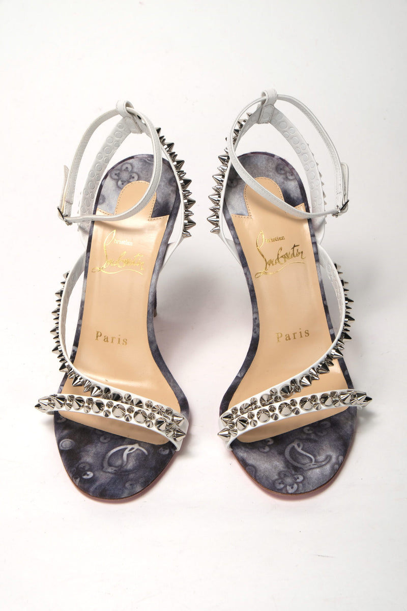 Christian Louboutin Multicolor silver Mafaldina Spikes High Heels