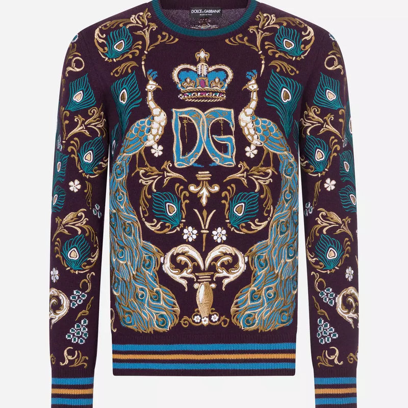 Dolce & Gabbana Elegant Cashmere Emblem Sweater