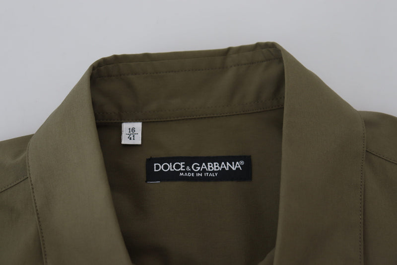 Dolce & Gabbana Elegant Green Casual Long Sleeve Shirt