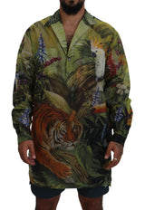 Dolce & Gabbana Exotic Jungle Print Casual Shirt