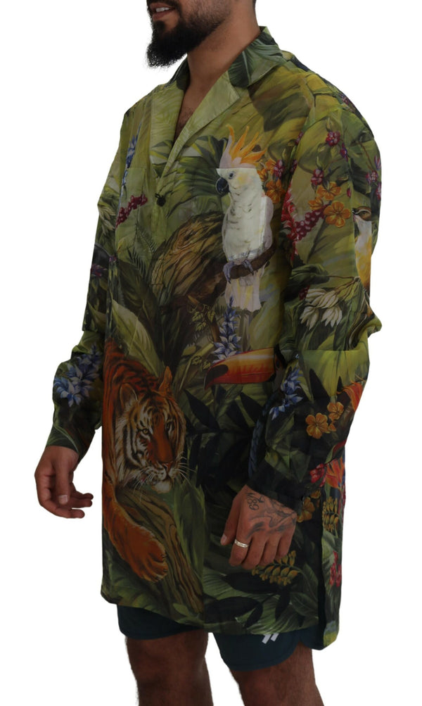 Dolce & Gabbana Exotic Jungle Print Casual Shirt