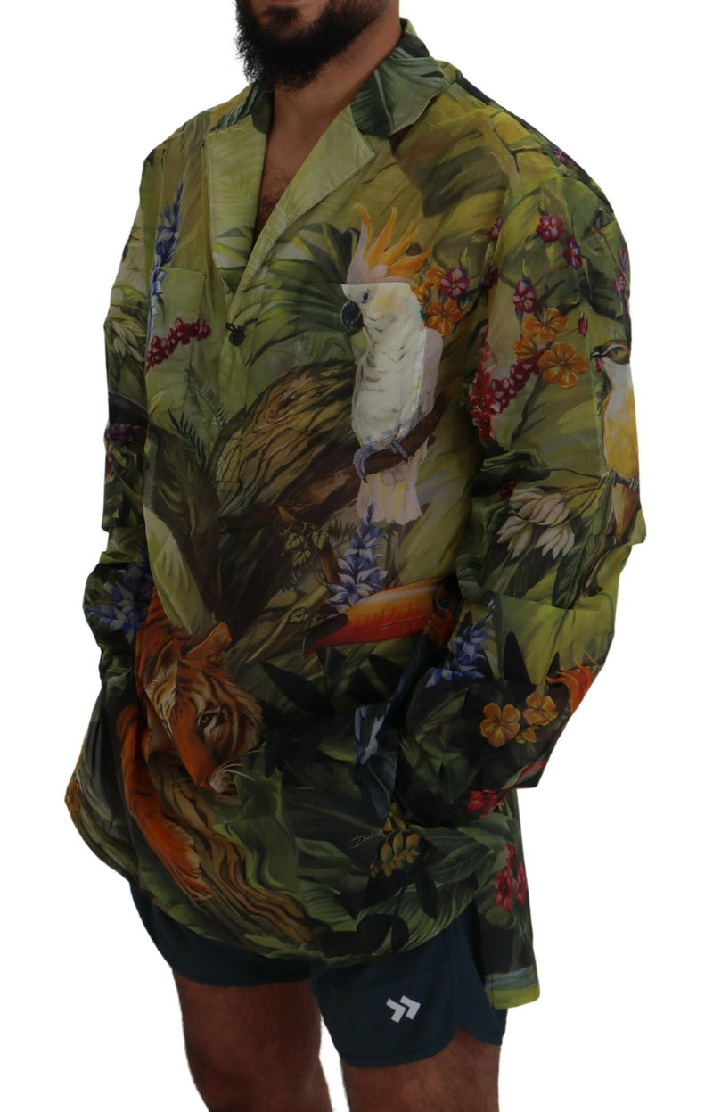 Dolce & Gabbana Exotic Jungle Print Casual Shirt