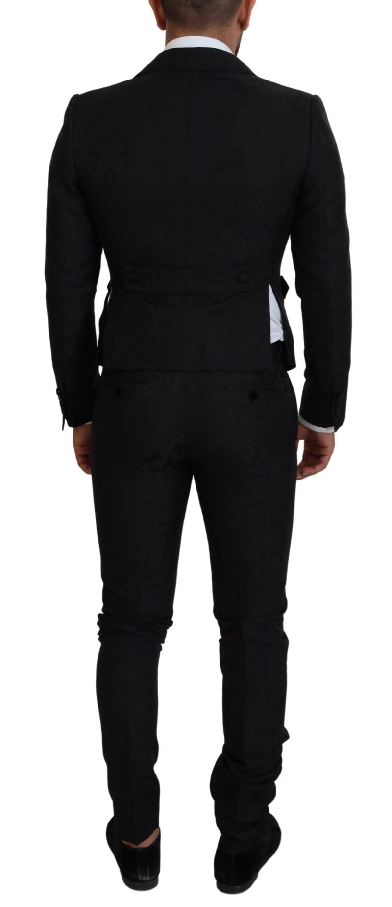 Dolce & Gabbana Elegant Black Martini Suit for the Modern Man