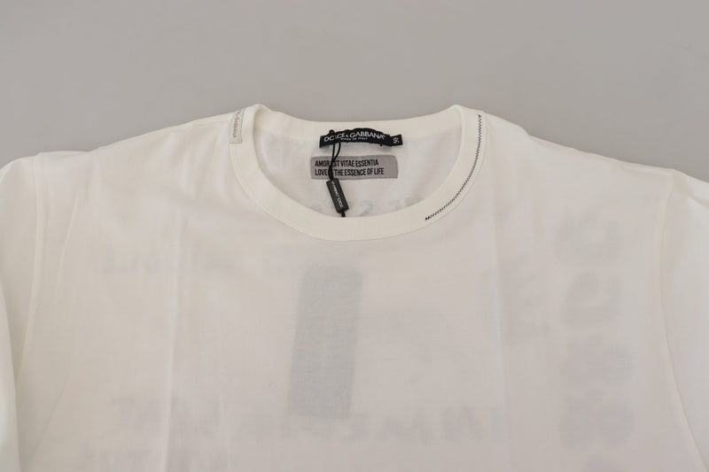 Dolce & Gabbana Elegant Crew Neck Cotton Tee