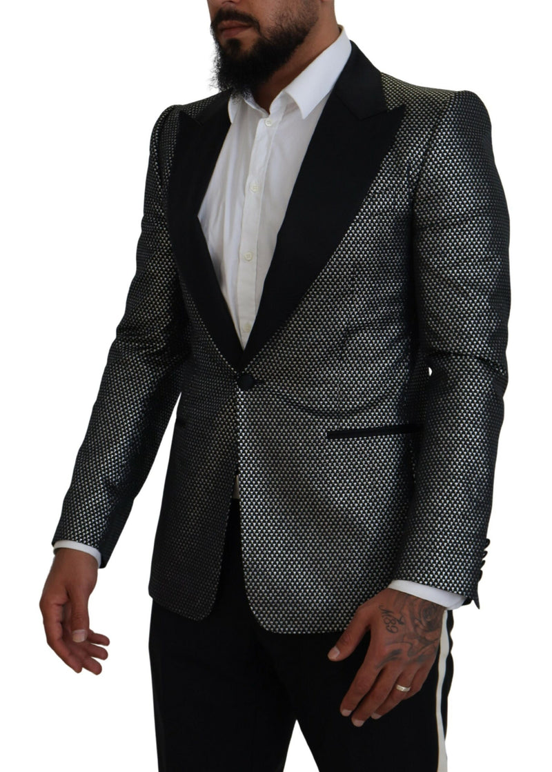 Dolce & Gabbana Elegant Jacquard Single Breasted Blazer