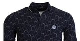 Dolce & Gabbana Regal Blue Cotton Polo Tee