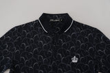 Dolce & Gabbana Regal Blue Cotton Polo Tee