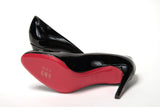 Christian Louboutin Simple Pump 85 Patent Black Heel