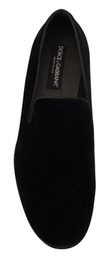 Dolce & Gabbana Elegant Black Slipper Loafers for Formal Occasions