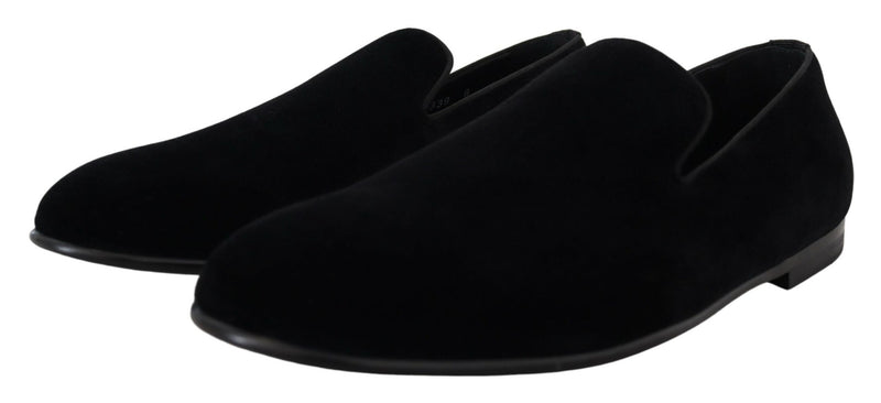 Dolce & Gabbana Elegant Black Slipper Loafers for Formal Occasions