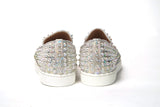 Christian Louboutin White Ab/Clear Ab Roller Boat Woman Flat Sneaker