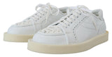 Dolce & Gabbana Elegant White Low Top Oxford Sneakers