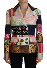 Dolce & Gabbana Elegant Multicolor Patchwork Blazer