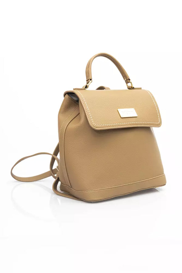 Baldinini Trend Beige Polyethylene Women Backpack