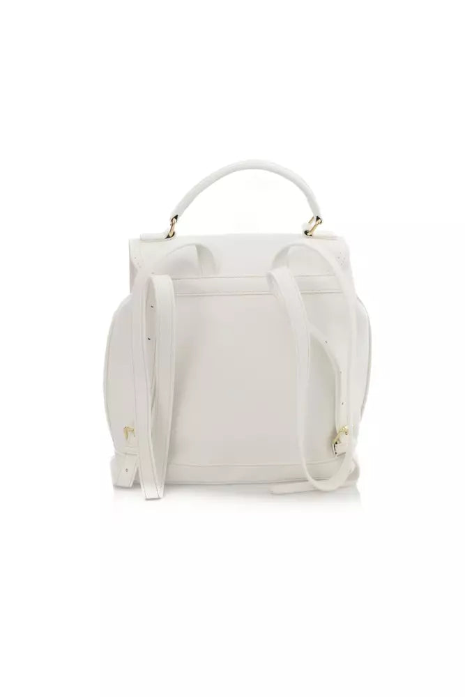 Baldinini Trend White Polyethylene Women Backpack