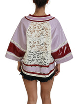 Dolce & Gabbana Elegant Multicolor V-Neck Pullover Sweater