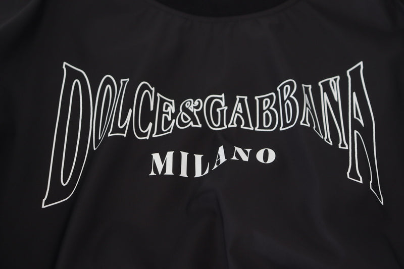 Dolce & Gabbana Chic Black Crewneck Pullover Sweater