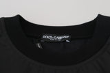 Dolce & Gabbana Chic Black Crewneck Pullover Sweater