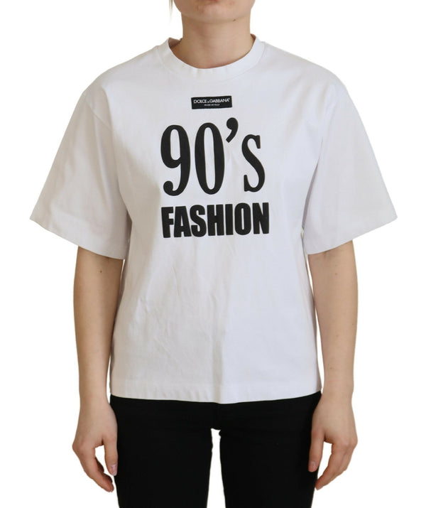 Dolce & Gabbana Elegant White Cotton Casual Tee