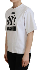 Dolce & Gabbana Elegant White Cotton Casual Tee