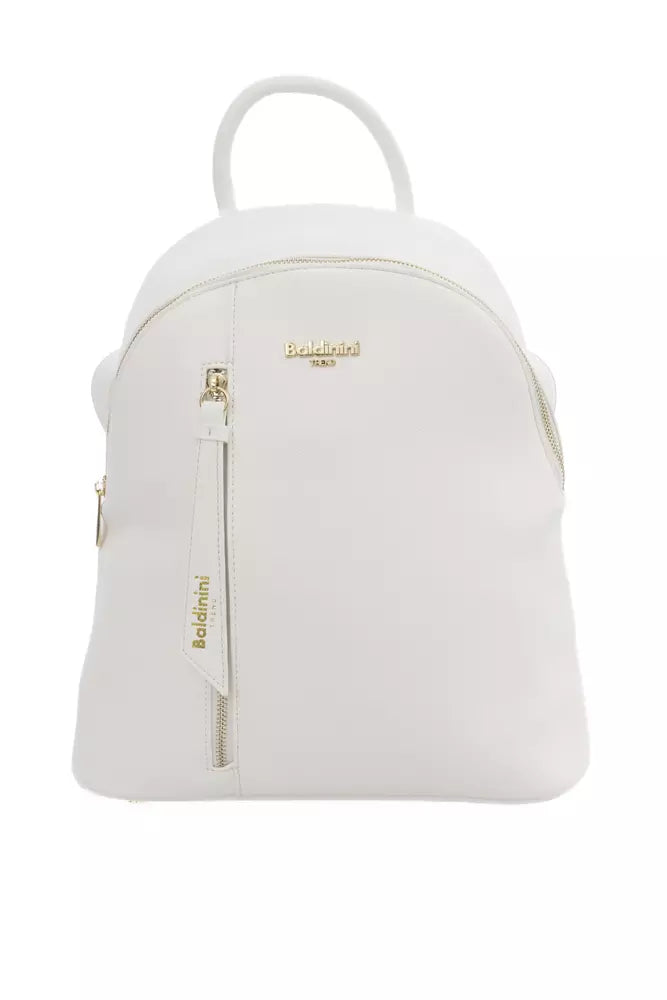 Baldinini Trend White Polyethylene Women Backpack