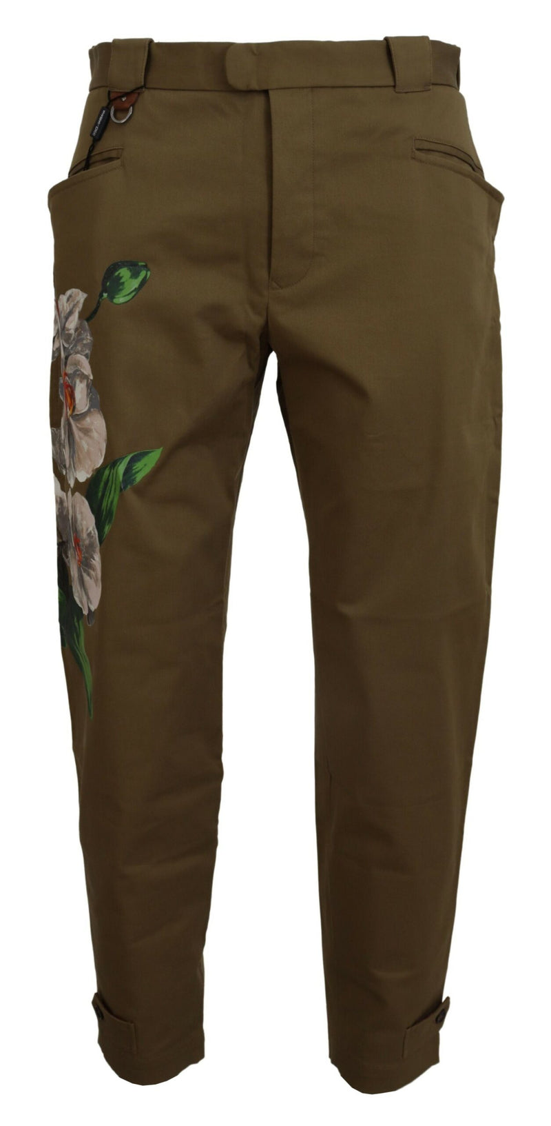 Dolce & Gabbana Elegant Floral Print Casual Pants