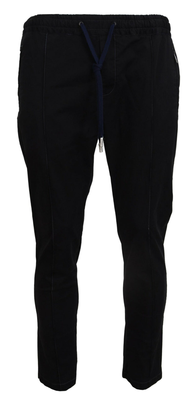 Dolce & Gabbana Elegant Tapered Black Trousers