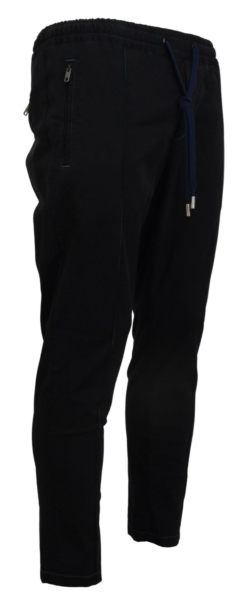 Dolce & Gabbana Elegant Tapered Black Trousers